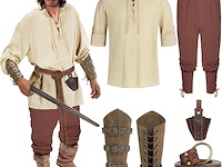 Geplaimir middeleeuws kostuum voor heren - afbeelding 1 van  3