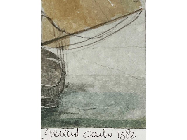 Gerard carbo - vissersboot - aquarel - afbeelding 6 van  7