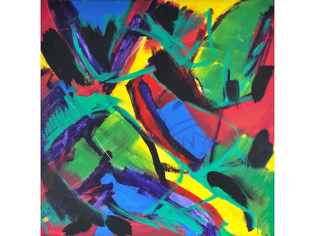 Gerard vanhove - tshibinda ilonga - acryl op paneel - afbeelding 1 van  11