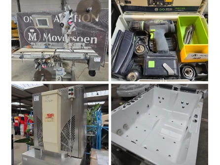 Gereedschappen, badkamerinrichtingen en productiemachines
