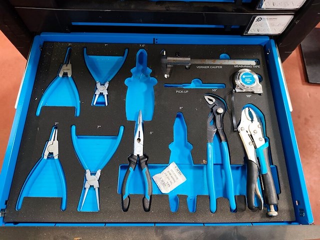 Gereedschappenwagen op wielen gedeeltelijk gevuld met klein handgerief stahlgruppe (17) - afbeelding 6 van  7