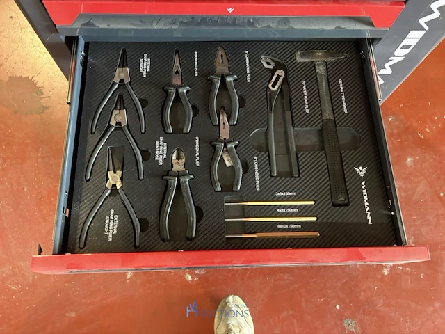 Gereedschapskar widmann met inhoud - afbeelding 11 van  12