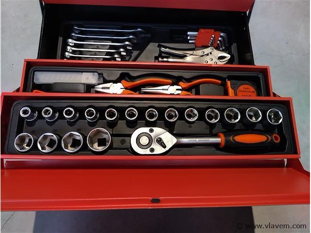 Gereedschapskist 86 delig - afbeelding 3 van  4