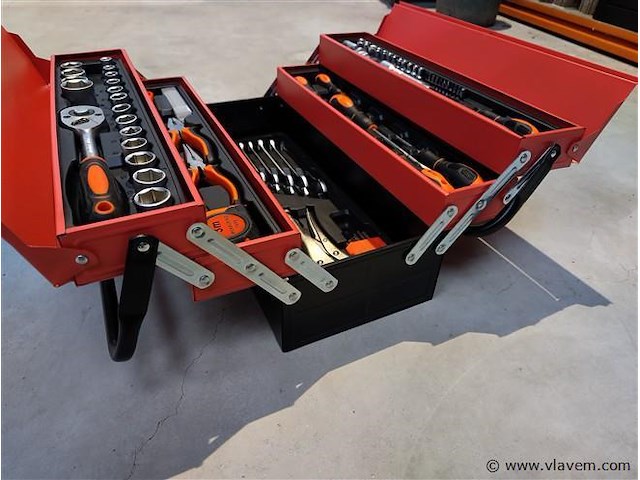 Gereedschapskist 86 delig - afbeelding 1 van  4