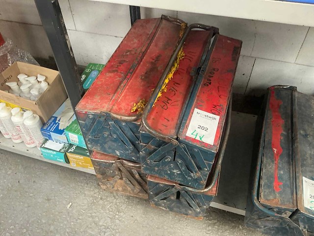 Gereedschapskoffer (4x) - afbeelding 1 van  2