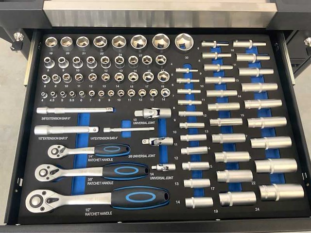 Gereedschapswagen 250-delig - afbeelding 12 van  19