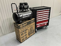 Gereedschapswagen gevuld en hogedrukcompressor 40 liter - ultra force equipment - afbeelding 29 van  38