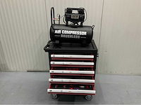 Gereedschapswagen gevuld en hogedrukcompressor 40 liter - ultra force equipment - afbeelding 30 van  38