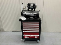Gereedschapswagen gevuld en hogedrukcompressor 40 liter - ultra force equipment - afbeelding 32 van  38