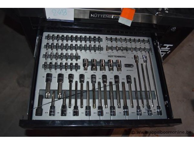 Gereedschapswagen gevuld met handgereedschap, hüttenberg - afbeelding 2 van  5