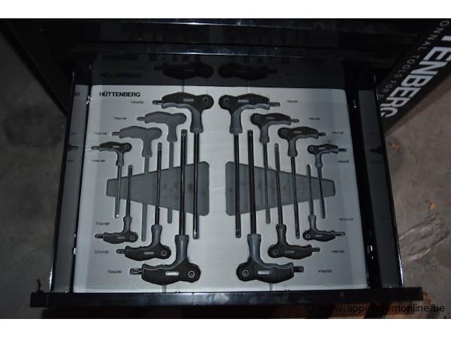 Gereedschapswagen gevuld met handgereedschap, hüttenberg - afbeelding 4 van  5