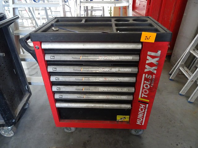 Gereedschapswagen + inhoud - afbeelding 1 van  9