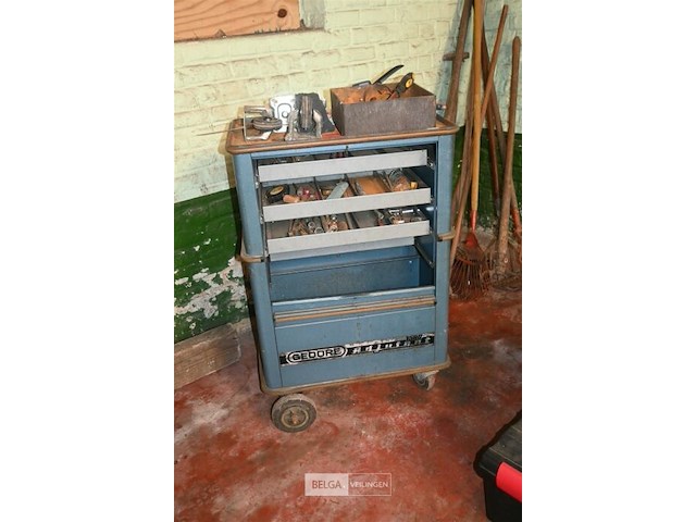 Gereedschapswagen met 4 laden - afbeelding 1 van  5