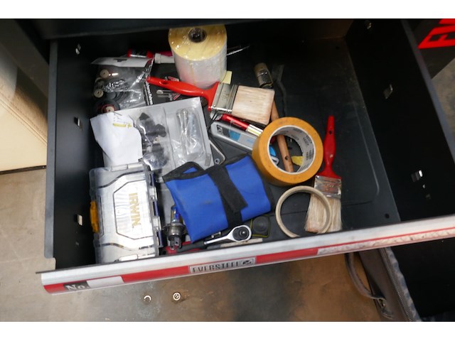 Gereedschapswagen met inhoud eversteel - afbeelding 6 van  6