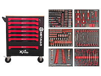 Gereedschapswagen metallo red xxl - afbeelding 1 van  7