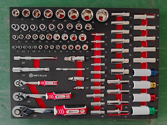 Gereedschapswagen metallo red xxl - afbeelding 7 van  7