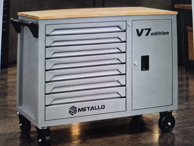 Gereedschapswagen metallo v7 grey - afbeelding 1 van  9