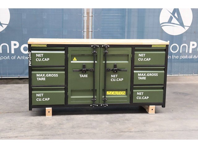 Gereedschapswagen scheepscontainer nieuw - afbeelding 1 van  1
