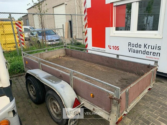 Geremd aanhangwagen dubbele as - afbeelding 1 van  8