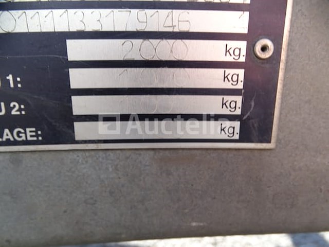 Geremde dubbelassige aanhanger met aceko kanteltrailer - afbeelding 13 van  26