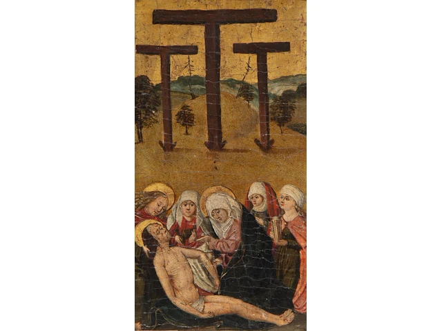 German school, two diptychs with scenes from the passion of christ, 15thc, tempera on cradled panels - afbeelding 4 van  7