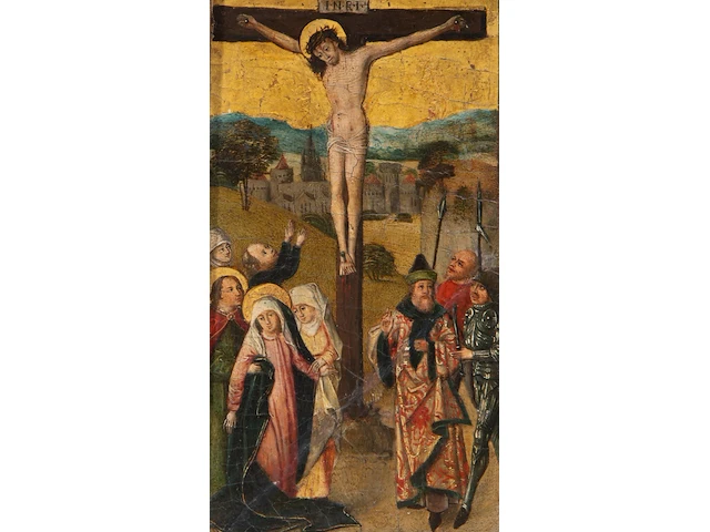 German school, two diptychs with scenes from the passion of christ, 15thc, tempera on cradled panels - afbeelding 6 van  7