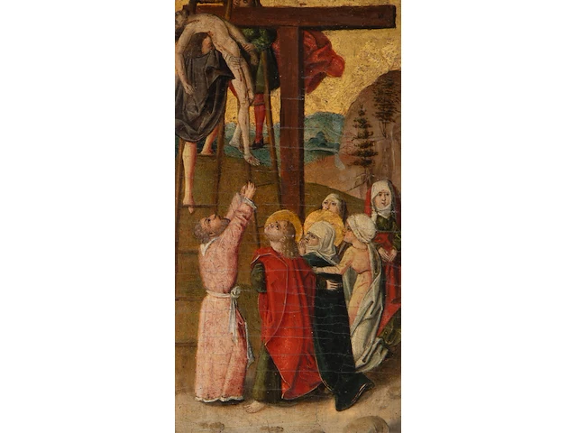 German school, two diptychs with scenes from the passion of christ, 15thc, tempera on cradled panels - afbeelding 7 van  7