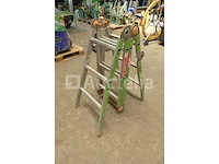 Germeau carriere 12-trins opvouwbare aluminium ladder - afbeelding 3 van  7