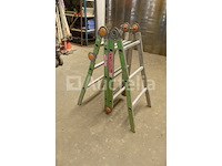 Germeau carriere 12-trins opvouwbare aluminium ladder - afbeelding 4 van  7