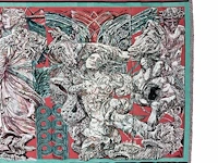 Gerti bierenbroodspot (1940), a large wall tapestry, jacquard woven at desire wauman nv 235 x 1000 cm. (82.68 x 377.94 in.) - afbeelding 2 van  10