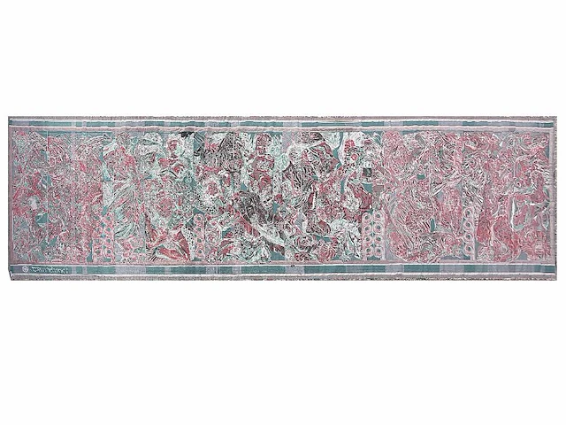 Gerti bierenbroodspot (1940), a large wall tapestry, jacquard woven at desire wauman nv 235 x 1000 cm. (82.68 x 377.94 in.) - afbeelding 3 van  10