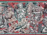 Gerti bierenbroodspot (1940), a large wall tapestry, jacquard woven at desire wauman nv 235 x 1000 cm. (82.68 x 377.94 in.) - afbeelding 9 van  10