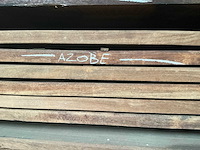 Geschaafde azobé plank (30x) - afbeelding 1 van  3