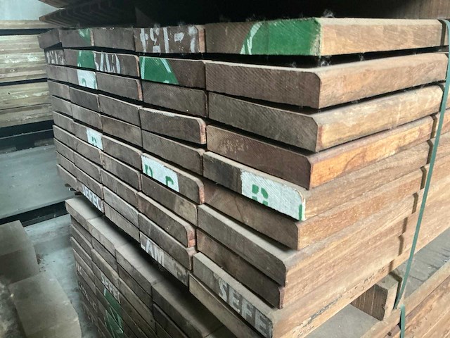 Geschaafde azobé plank (50x) - afbeelding 3 van  3
