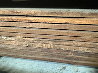Geschaafde azobé plank (50x) - afbeelding 1 van  3