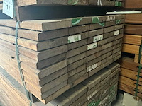 Geschaafde azobé plank (50x) - afbeelding 2 van  3
