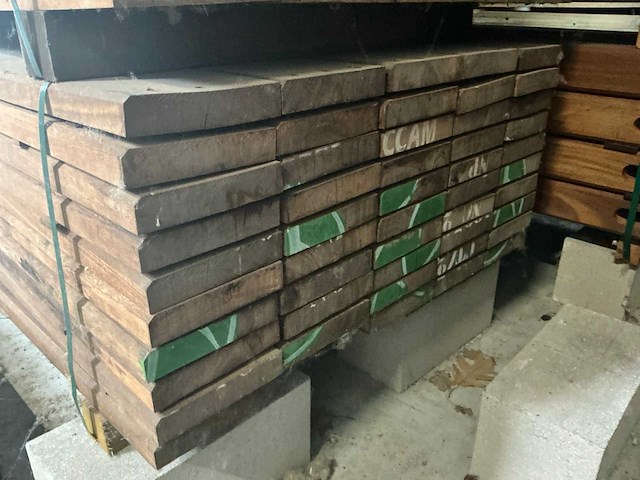 Geschaafde azobé plank (50x) - afbeelding 2 van  3