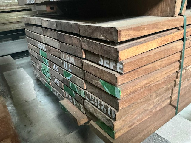 Geschaafde azobé plank (50x) - afbeelding 3 van  3