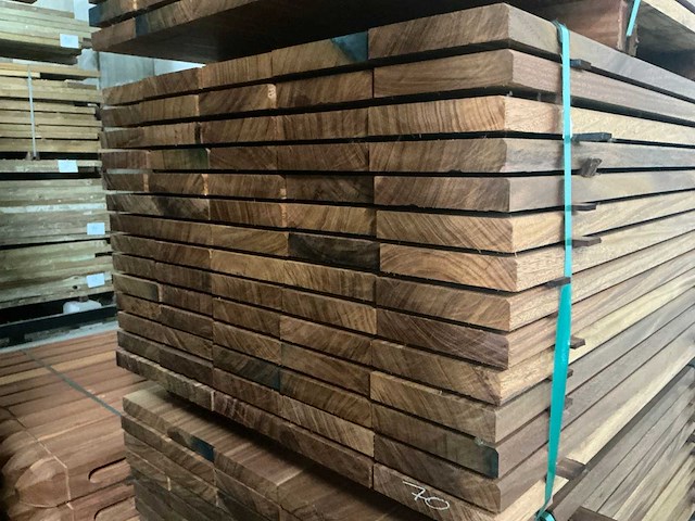 Geschaafde okan plank (37x) - afbeelding 2 van  4
