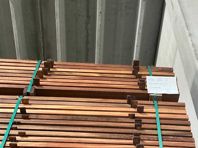 Geschaafde okan plank (37x) - afbeelding 4 van  4