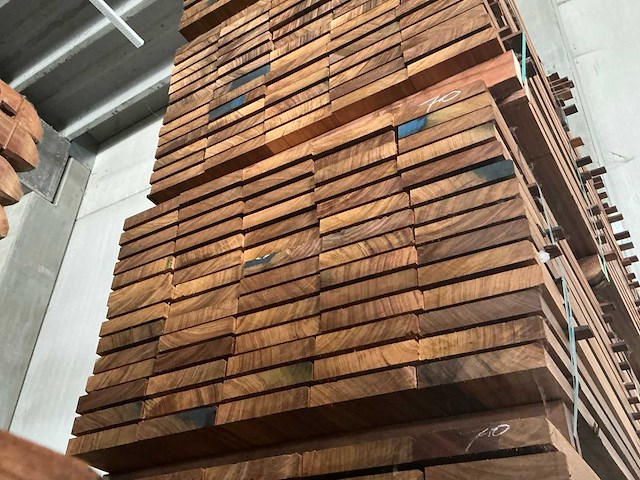 Geschaafde okan plank (70x) - afbeelding 2 van  3