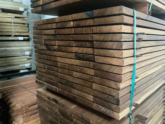 Geschaafde okan plank (70x) - afbeelding 2 van  3