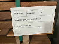Geschaafde okan plank (70x) - afbeelding 3 van  3