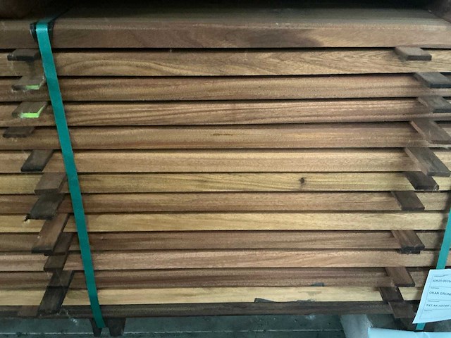 Geschaafde okan plank (70x) - afbeelding 1 van  3