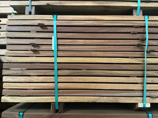 Geschaafde okan plank (70x) - afbeelding 1 van  3