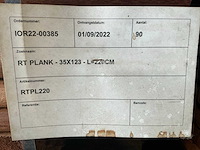 Geschaafde okan plank (90x) - afbeelding 2 van  2