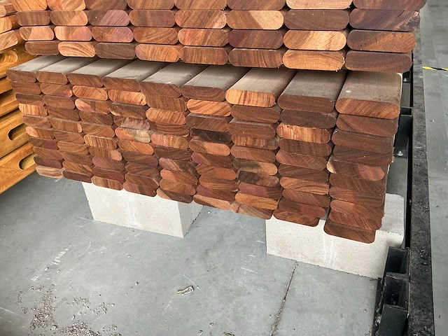 Geschaafde okan plank (90x) - afbeelding 3 van  4