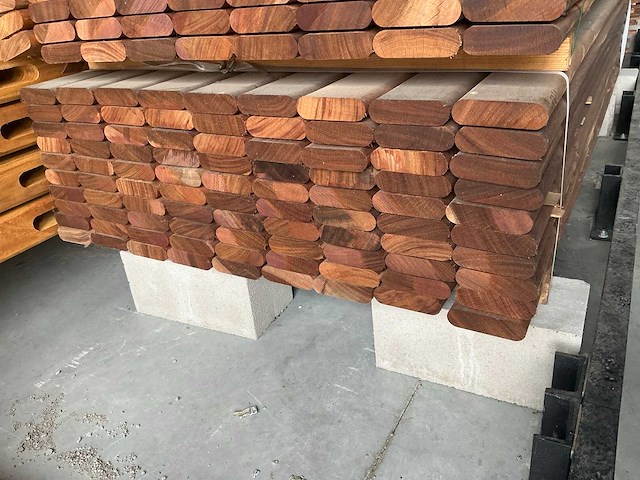Geschaafde okan plank (90x) - afbeelding 2 van  4