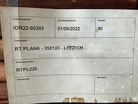 Geschaafde okan plank (90x) - afbeelding 4 van  4