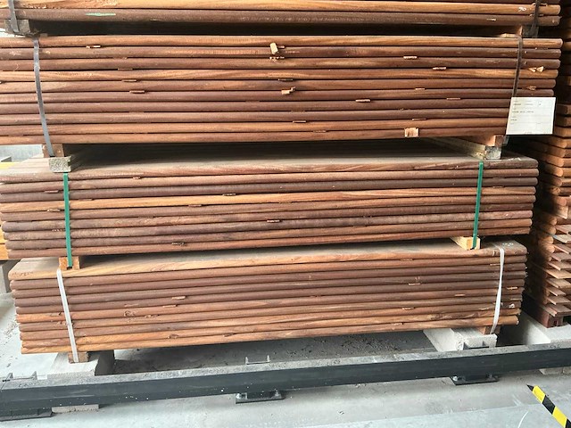 Geschaafde okan plank (90x) - afbeelding 1 van  4